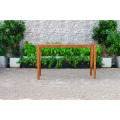 COLECCIÓN FLORES - Caliente de verano de mimbre PE Rattan Bar set 2 sillas y Acacia Mesa de madera para muebles de exterior